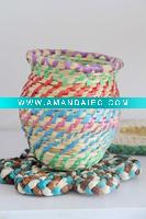 Wholesale wedding handmade woven decor basket