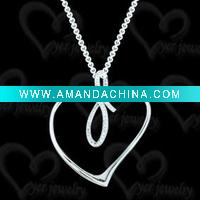 Wholesale exquisite 925 silver pendant shining polished