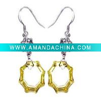 Wholesale silver earring with cz