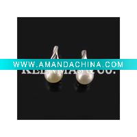Wholesale 925 sterling silver earrings, pearl earrings, OEM