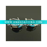 Wholesale 925 sterling silver earrings, turquoise earrings, OEM