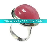 Wholesale fashion silver ring with stone