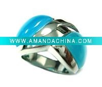 Wholesale fashion silver ring with stone