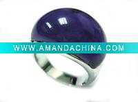 Wholesale fashion silver ring with stone