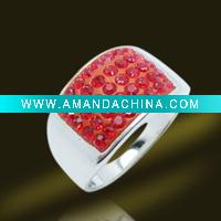 Wholesale SW Crystal Silver Rings,Fashion Jewelry for Ladies,Manufacturer Wholesale