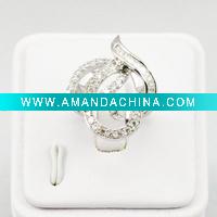 Wholesale Cute 925 Sterling Silver Ring with Zircon Accept Paypal