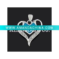 Wholesale silver opal pendant, charm