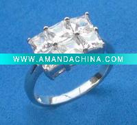 Wholesale Fashion 925 Silver ring with zirconia