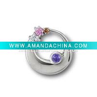 Wholesale Hot! !wholesale 925 sterling silver jewelry, fashion jewelry, fashion silver pendant with unique cz stone, welcome OEM or ODM o