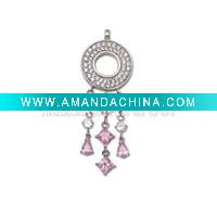 Wholesale Hot! !wholesale 925 sterling silver jewelry, fashion jewelry, fashion silver pendant with unique cz stone, welcome OEM or ODM o