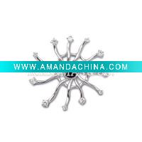 Wholesale Hot! !wholesale 925 sterling silver jewelry, fashion jewelry, fashion silver pendant with unique cz stone, welcome OEM or ODM o