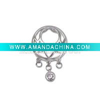 Wholesale Hot! !wholesale 925 sterling silver jewelry, fashion jewelry, fashion silver pendant with unique cz stone, welcome OEM or ODM o