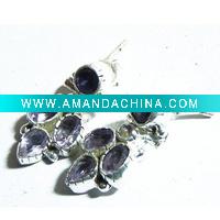Wholesale silver earring , sterling silver jewelry , gemstone jewelry