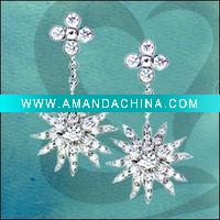 Wholesale Hot Selling Silver Earring Jewelry