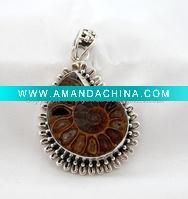 Wholesale Sterling Silver Pendant, Semiprecious Pendant