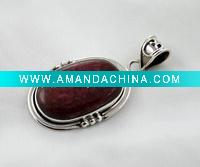 Wholesale Sterling Silver Pendant, Semiprecious Pendant
