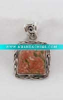 Wholesale Sterling Silver Pendant, Semiprecious Pendant