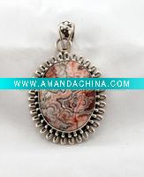 Wholesale Sterling Silver Pendant, Semiprecious Pendant