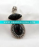 Wholesale Sterling Silver Pendant, Semiprecious Pendant