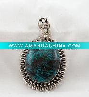 Wholesale Sterling Silver Pendant, Semiprecious Pendant