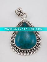 Wholesale Sterling Silver Pendant, Semiprecious Pendant