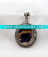 Wholesale Sterling Silver Pendant, Semiprecious Pendant