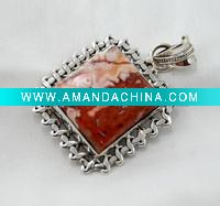Wholesale Sterling Silver Pendant, Semiprecious Pendant