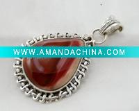 Wholesale Sterling Silver Pendant, Semiprecious Pendant