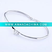 Wholesale Fashionable and popular silver bangle bracelet