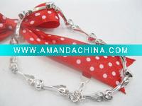 Wholesale elegant rhdium plated 925 sterling silver zircon bangle