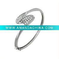 Wholesale fashion Silver Bangle , 925 sterling silver jewelry