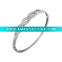Wholesale fashion Silver Bangle , 925 sterling silver jewelry