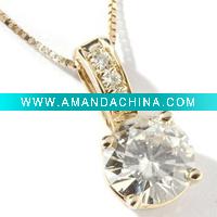 big silver necklace(#8055)