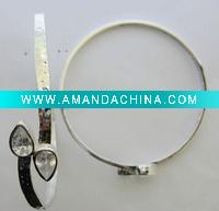 Wholesale zircon silver bangles