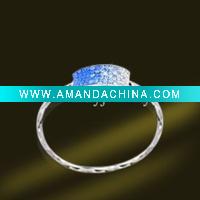 Wholesale silver fashion bangle with Crystal