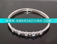 Wholesale silver jewelry,silver 925 jewelry,silver bangle with gemstone HF-22120