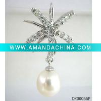 Wholesale 925 silver pearl bracelet/bangle DR7000055P By PayPal