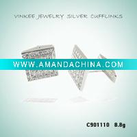 Wholesale New Jewelry 925 Sterling Silver Men's Cufflinks