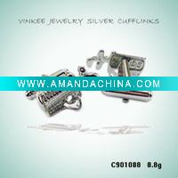 Wholesale New Jewelry 925 Sterling Silver Men's Cufflinks