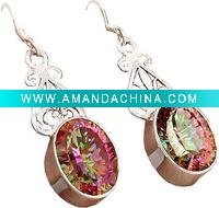 Wholesale 925 Silver Jewelry:Multi-color Bangle 591 Similar 925 Sterling silve