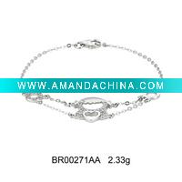 Wholesale 2011 New Design 925 Sterling Silver Fashion Bracelet with CZ