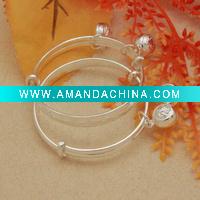 Wholesale Myshine best gift lovely sterling silver children bangles