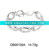 Wholesale 2011 New Design 925 Sterling Silver Fashion Bracelet with CZ
