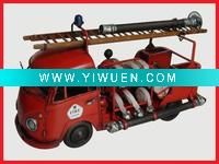 Wholesale ANTIQUE FIRE ENGINE MODEL (1956 RED VW TYPE 1 FIRE TRUCK)