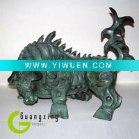 Wholesale Chiese Traditional Antique Cast Bronze Bull Sculpture for Collection