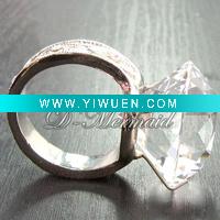 Crystal diamond towel ring