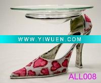 Wholesale New arrival high-heeled shoes alloy fragrance oil burner