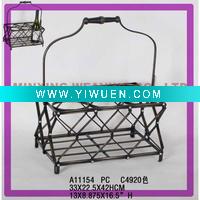 Wholesale Large sale 6 bottles metal anique wine rack
