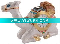 Wholesale DWA00555 Metal Camel Trinket Boxes With a Mini Desk Clock