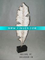 Wholesale metal table art with leaf design